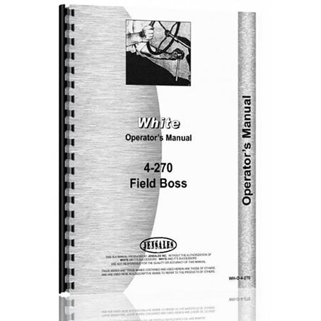 Tractor Operator Manual For White 4270